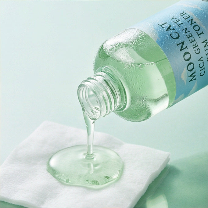 Moon Cat Cica Green Tea Serum Toner 300ml (10.14oz)