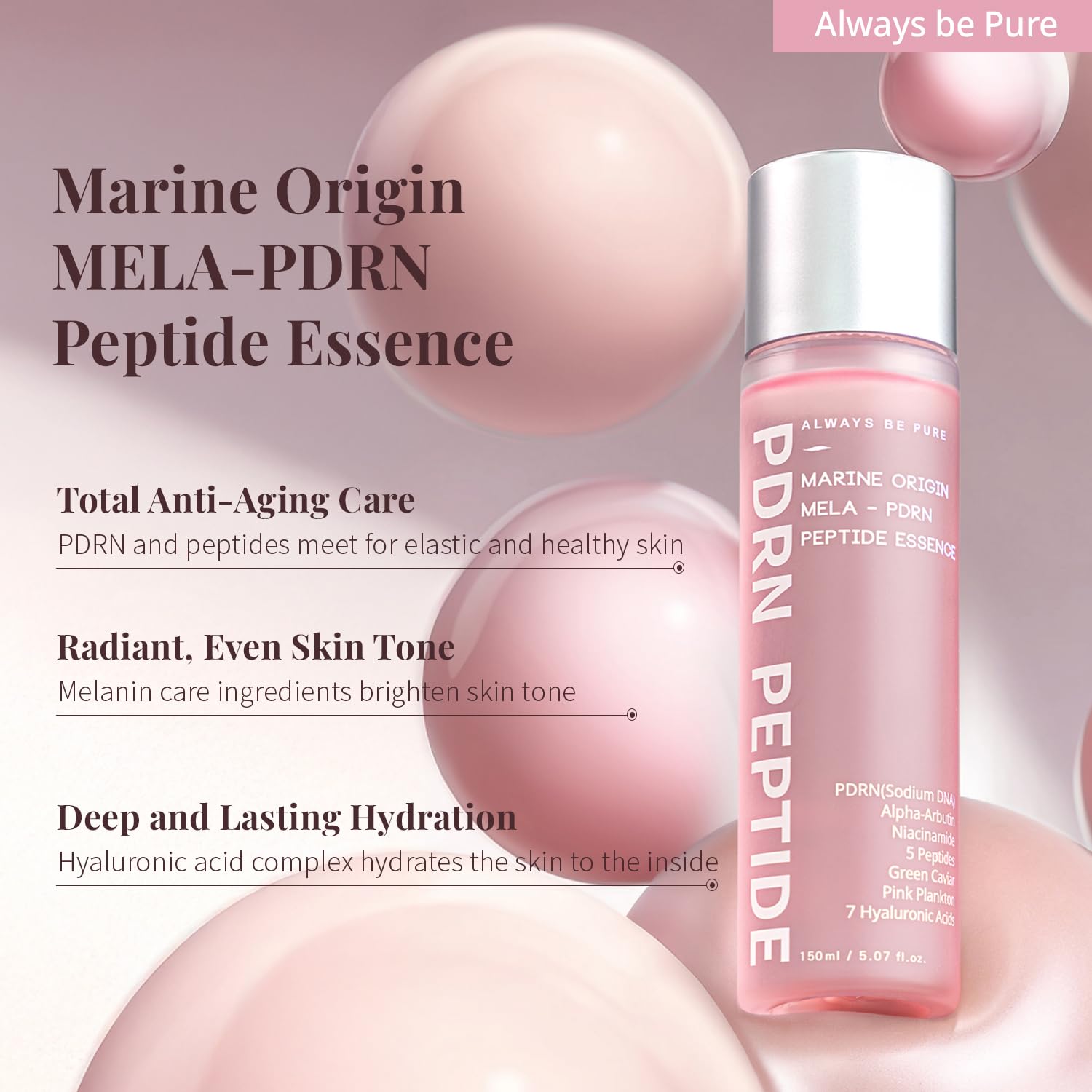 Marine Origin Mela-PDRN Peptide Essence 150ml (5.07oz)